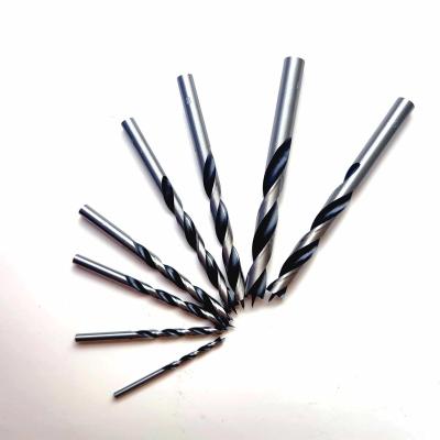 China Wood Drilling 8Pcs Black & White 3mm to 10mm Twin Land Wood Brad Point Drill Bit Set in plastic box for sale