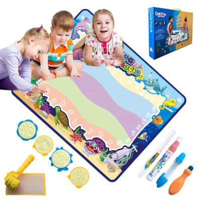 China Children's First Educational Toys Gifts Children's Educational Play Mat Book Painting Drawing Toy Water Aqua Doodle Board for Toddlers Children for sale