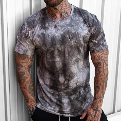 China 2021 newest Anti-wrinkle products fashionable vintage 3d printing round neck short sleeves t-shirt for men for sale