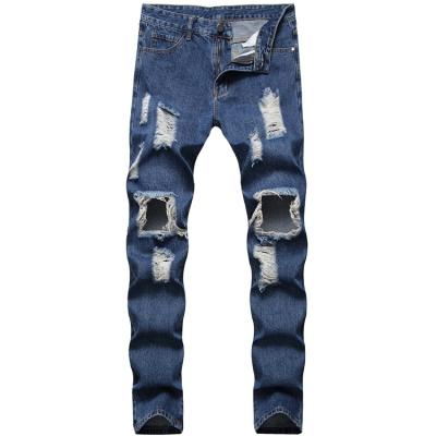 China Most popular fall breathable denim hip hop ripped hole jeans pants for men for sale