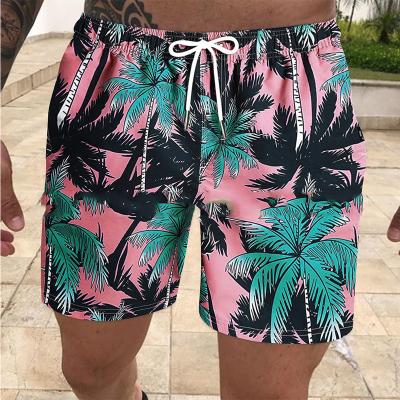 China 2021 Latest Fashion Men's Multiple Graphics Trunks Multi Graphics Breathable Floral Print Swim Beach Hawaiian Shorts for sale