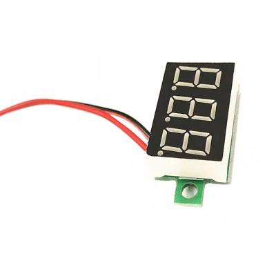 China See details Digital Meter 2-wire Voltmeter 0.36 inch DC4.5V-30V DC Voltmeter Head Motorcycle Voltmeter for sale