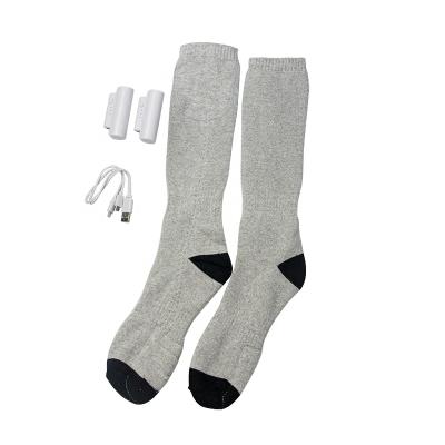 China Sports Smart Heating Socks with Rechargeable Batteries Foot Warmers and Heat Therapy Socks for Motorcycle Hiking Fishing Skiing Camping for sale