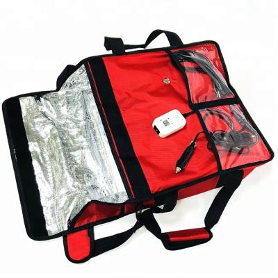 China Professional Insulated Insulated Pizza Food Delivery Bag Pizza Delivery Bag With Digital Temperature Controller for sale