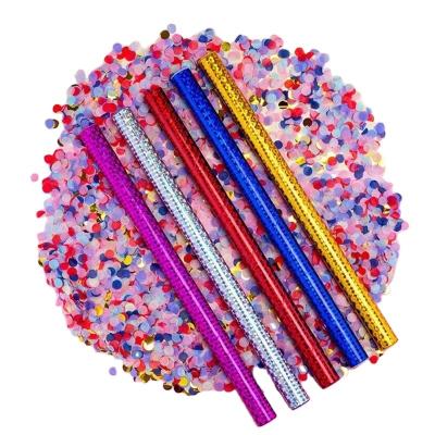 China Wholesale tinplate and colorful popper popper confetti popper party graduation party wedding flames for sale