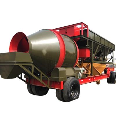 China Electric Mobile Construction Concrete Mixers Set Mobile Concrete Mixing Station for sale