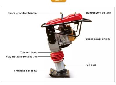 China Earth Sand Soil Wacker Ground Compactor Tamper For Wholesale for sale