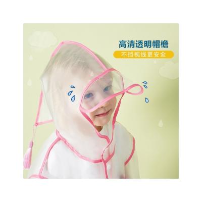 China Bachelorette Raincoats Classic Transparent Polyester Children Kids Raincoat 5-10 Year Old for sale