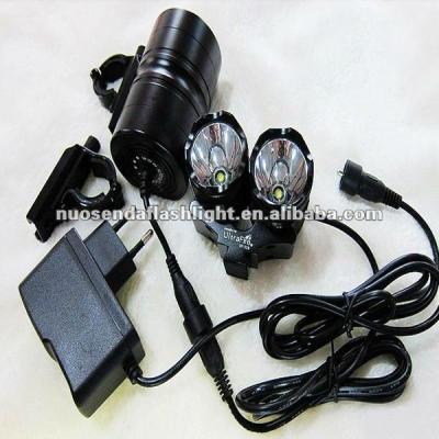 China UltraFire UF-22B 2xCREE XML U2 1600LM 3-Mode LED Bicycle Light with Battery Pack and Charger UF-22B-U2 for sale