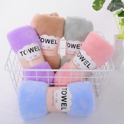 China Coral Fleece Small Towel And Large Soft High Quality Durable Blankets Absorbent Thick Beach Towel for sale