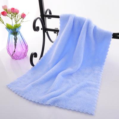 China Sustainable Microfiber Bath Towel Set 140*70cm And 75*35cm Fleece Towel And Wash Cloth Coral Set for sale