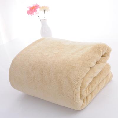 China 400GSM 70*140cm Cotton Towels Bath Cloth Child Safe Super Absorbent Cleaning Eco-Friendly Safe For Kids Bath for sale