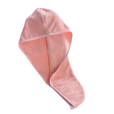 China Stocked Customized Stocked 300gsm 75cm*35cm Microfiber Drying Hair Towel Turban Wrap Towel For Ladies for sale