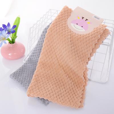 China Viable Custom Cheap 25*25cm Kitchen Towels With Printing Kitchen Towel Microfiber Cleaning Cloth for sale