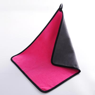 China Viable custom microfiber car cleaning towel logo 500gsm 60*30cm kitchen car cleaning microfiber towel for sale