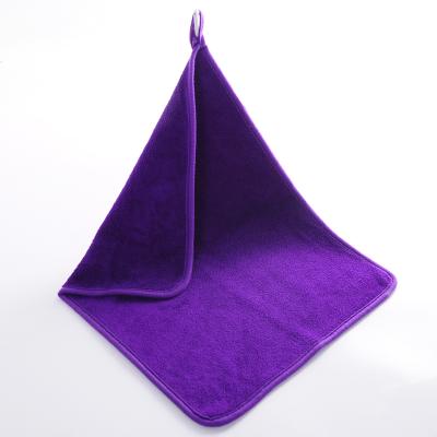 China QUICK DRY Purple Microfiber Car Wash Towel 600gsm 40*40cm Car Drying Towel for sale