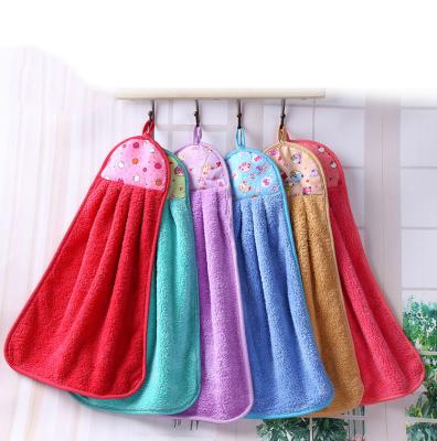 China Wholesale Coral Fleece Kitchen Bathroom Hand Towel Sale Cartoon Hand Towel Big For Kids Coral Fleece for sale