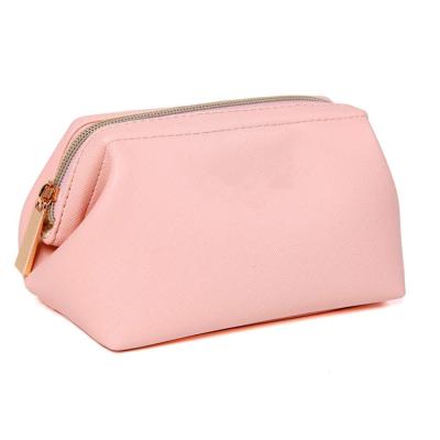 China HZB-12 Fashion Custom PU Leather Waterproof Travel Pocket Toiletry Cosmetic Organizer Bag for sale