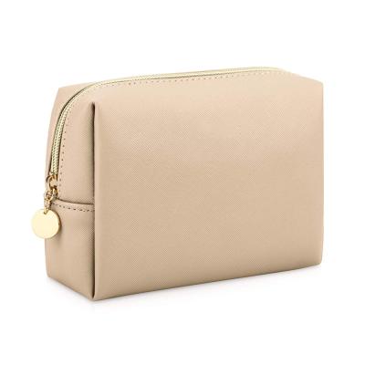 China Small PU Fashion HZB-01 Vegan Pouch Travel Waterproof Makeup Bag Leather Cosmetic Toiletry Bag for sale