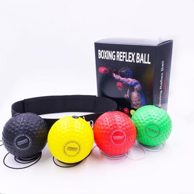 China Small Headband Exercise Equipment Gym PU Workout Speed ​​Punch Boxing Reflex Ball Sports Wholesale Home Training for sale