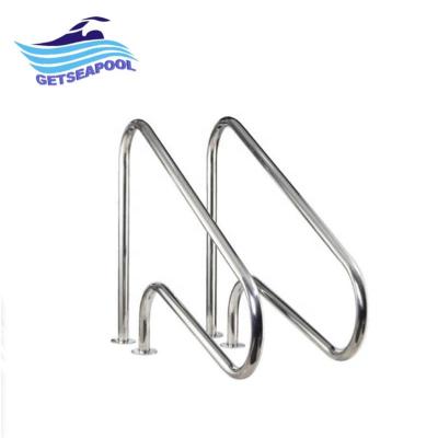 China Pedal Anti-Slip Foot Pedal With Mat Swimming Pool Equipment Over Ground 304/316 Stainless Steel Swimming Pool Railing for sale