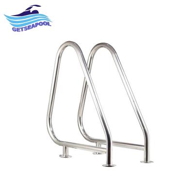 China Anti-Slip Pedal Pedal with Anti-Slip Durable Arum Pool Handrails - Pairs of Double Mats Safety Side Stainless Steel Spa Handrail for sale