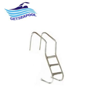 China Anti-Skid Pedal Pedal With Mat 304/316 Stainless Steel Pool Ladders For 2/3 /4 /5 Steps for sale