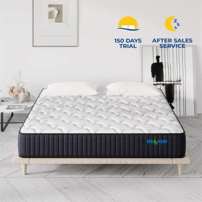 China Foldable made in Taiwan 12 inch pocket spring coil mattress soft latex with gel foam mattress for sale