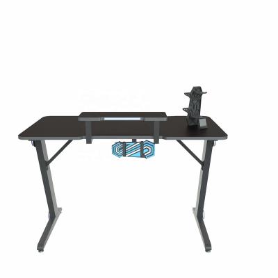 China Wholesale Price Adjustable Scratch Resistant (Height) Computer Gaming Table PC Desk E-sports Computer Table With Lamp Competition Table for sale