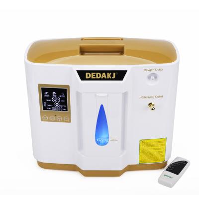 China Portable Nebulizer Concentrator 93% Concentrator Hotel DE-1LW Oxygen Generator Function Anion Household Oxygen Machine for sale