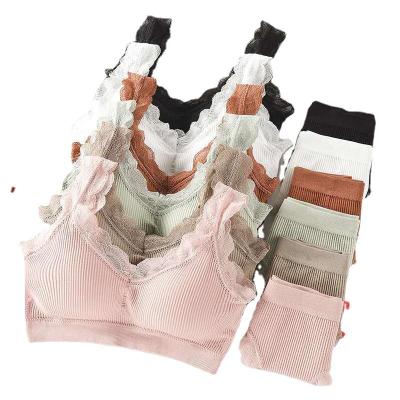 China Wholesales breathable women bra set penty ladies bra and brief sets lace up bra and brief sets for sale