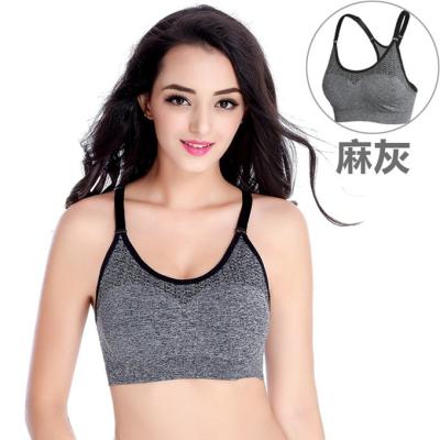 China Custom Made High Print Seamless Black Gym Breathable Sports Bras Fitness Yoga Sports Adjustable Bra for sale