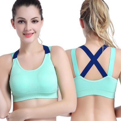 China Sexy sports bra beautiful back yoga bra sports logo women fitness breathable strappy custom sportswear yoga for sale