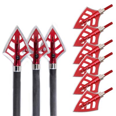 China Durable broadheads hunting broadheads 100 and 125 grain hunting blades hunting arrowhead broadheads for sale