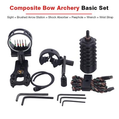 China Hunting Archery Rise Black Bow Launches Arrow Sight Compound Bow Accessory Bundles Hunting Bow Stabilizer Set for sale