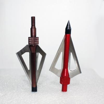 China Durable and Strong Hunting Broadheads, Archery 3 Blade Broadheads 100 Grain Arrow Tips for Hunting and Shooting Game for sale