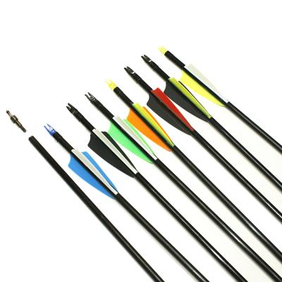 China New Fiberglass SHOOTING Arrows With Replaceable Arrowhead ForRecurve Bow Archery Hunting for sale