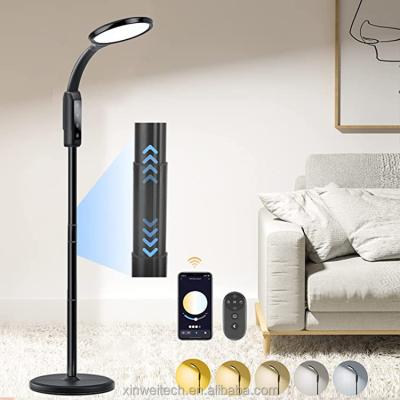 China Moden Poweful LED Modern Rechargeable Floor Lamp Standing Lights For Bedroom Living Room for sale