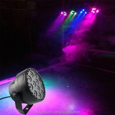 China DMX 512 RGBW 12 LED Moving Stage Lights DJ Par Light With Sound Activated Remote for sale