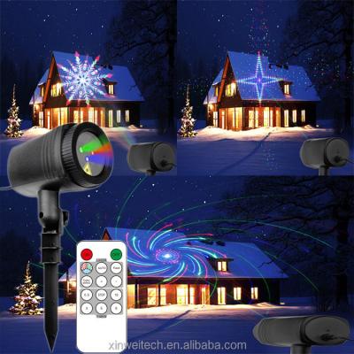 China Large Moving Christmas Pattern LED RGB Laser Lights Projector Decorative Outdoor Stars Twinkle Garden Lights for sale