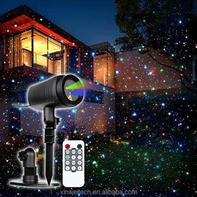 China Waterproof RGB Moving Star Lighting Full Color Moving Stars Garden Laser Projector LED Lawn Lights With RF Outdoor for sale