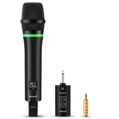 China Hot Offer Bietrun Microphone Handheld Rechargeable Wireless Microphone, Bluetooth Microphone with 1/4