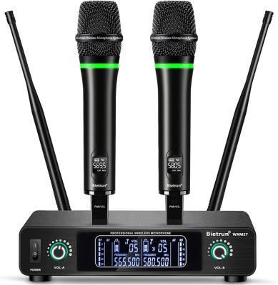 China Rechargeable Handheld Microphone Wireless Microphone System, Professional Adults Singing Karaoke Wireless Mics, XLR Output, Bluetooth, du for sale