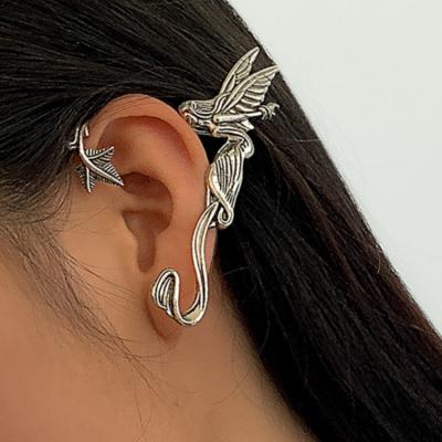 China French asymmetrical earrings girl elf wings retro props devil angel neo-gothic sweet and cool simple earrings Halloween for sale