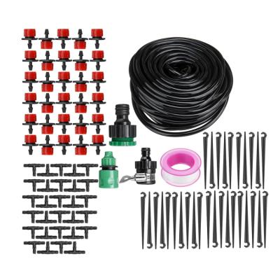 China Easy Installation Garden Drip Irrigation Kit 25m DIY Irrigation System With Adjustable Nozzle for sale