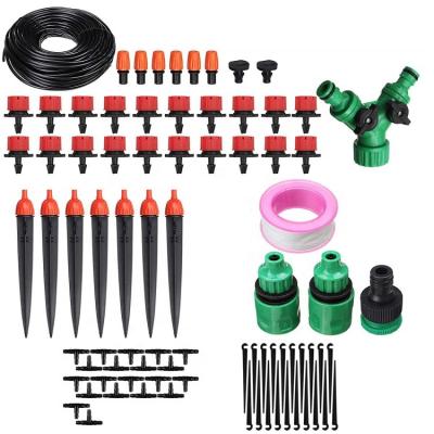 China Agricultural Adjustable Automatic Plastic Drip Irrigation System Kits Water Saving Drip Irrigation Work Watering Micro Spray System for sale