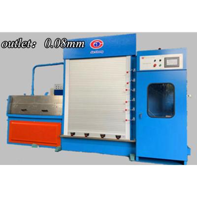 China Building Material Shops 0.08MM Thin Copper Wire Drawing Machines With Online Annealing for sale