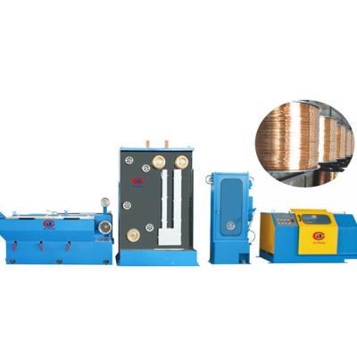 China Building Material Shops Intermediate Copper Wire Drawing Machinery With Annealer for sale