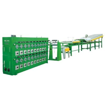 China Multifunctional Copper Wire Online Annealing Machine With Hot Dip Tinning Machine for sale