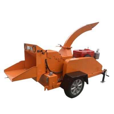 China Chipping wood logs or wood branches easy to operate and good capacity mobile wood chipper with 40 hp diesel engine for sale